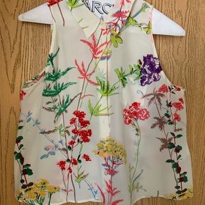 Equipment Femme Button Up Sleeveless Blouse